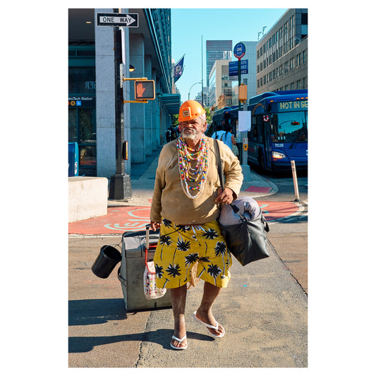 MAN WALKING, JAY ST, 2025