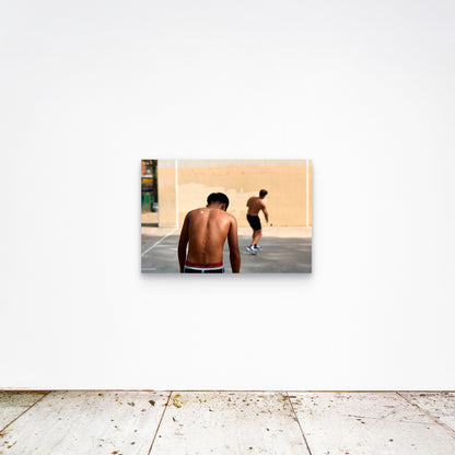 Chloe Albert's fine art print '18 Carat' shown unframed at 36 by 24 inches on a gallery wall, displaying the print at scale in a room setting.