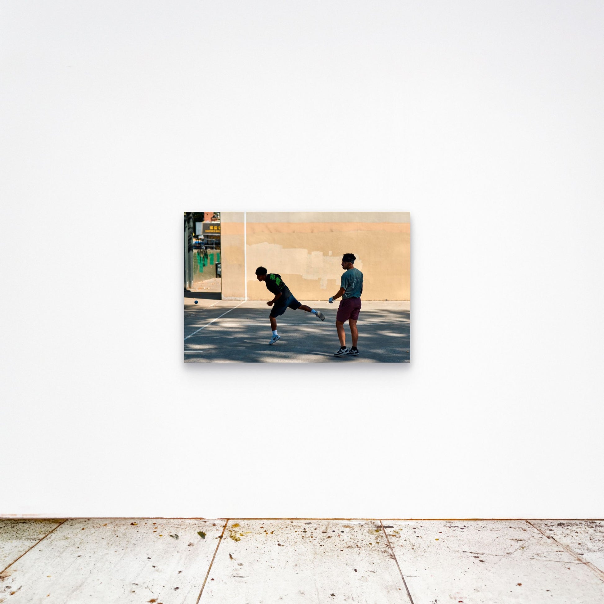 Chloe Albert's fine art print 'Flight' shown unframed at 36 by 24 inches on a gallery wall, displaying the print at scale in a room setting.