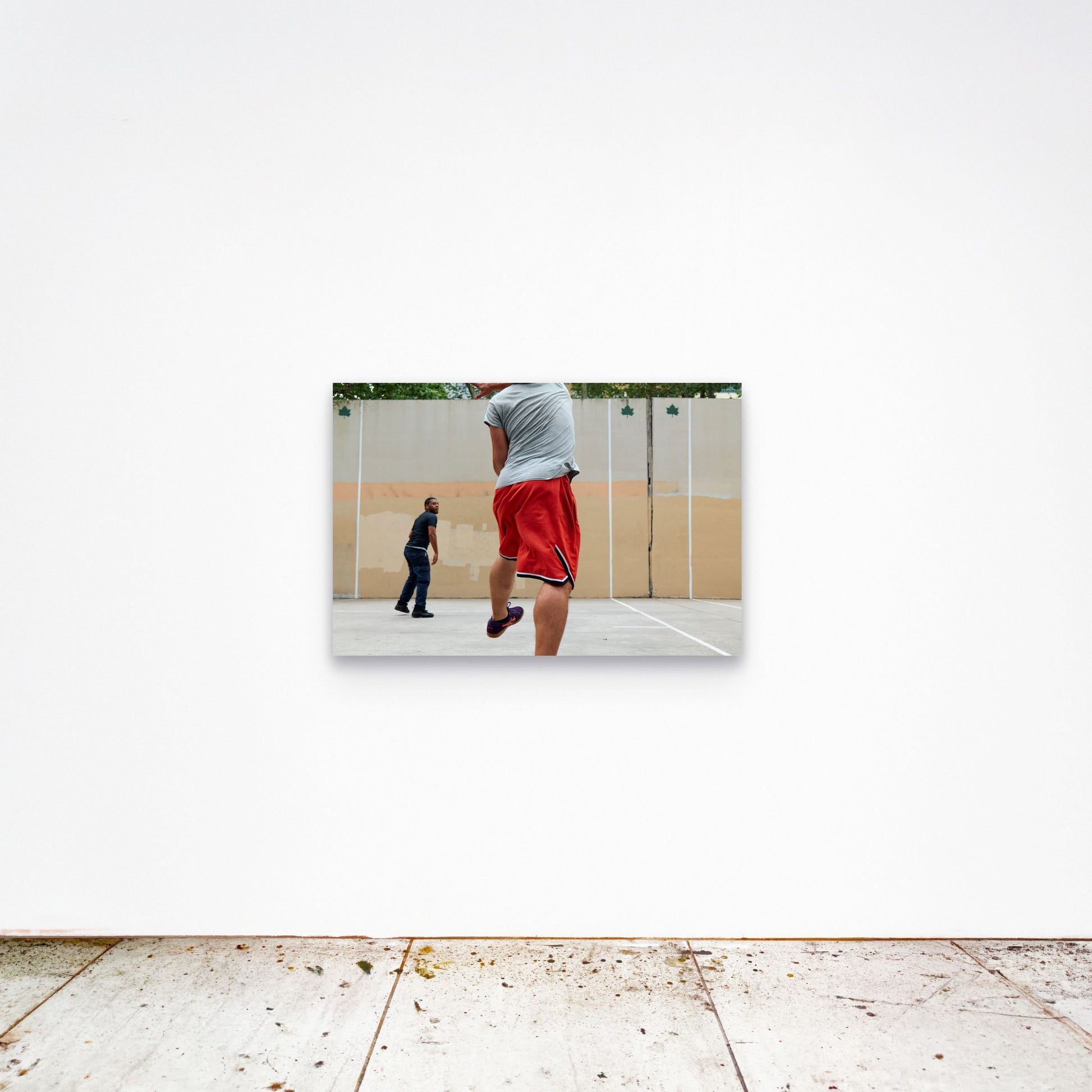 Chloe Albert's fine art print 'Holy State' shown unframed at 36 by 24 inches on a gallery wall, displaying the print at scale in a room setting.