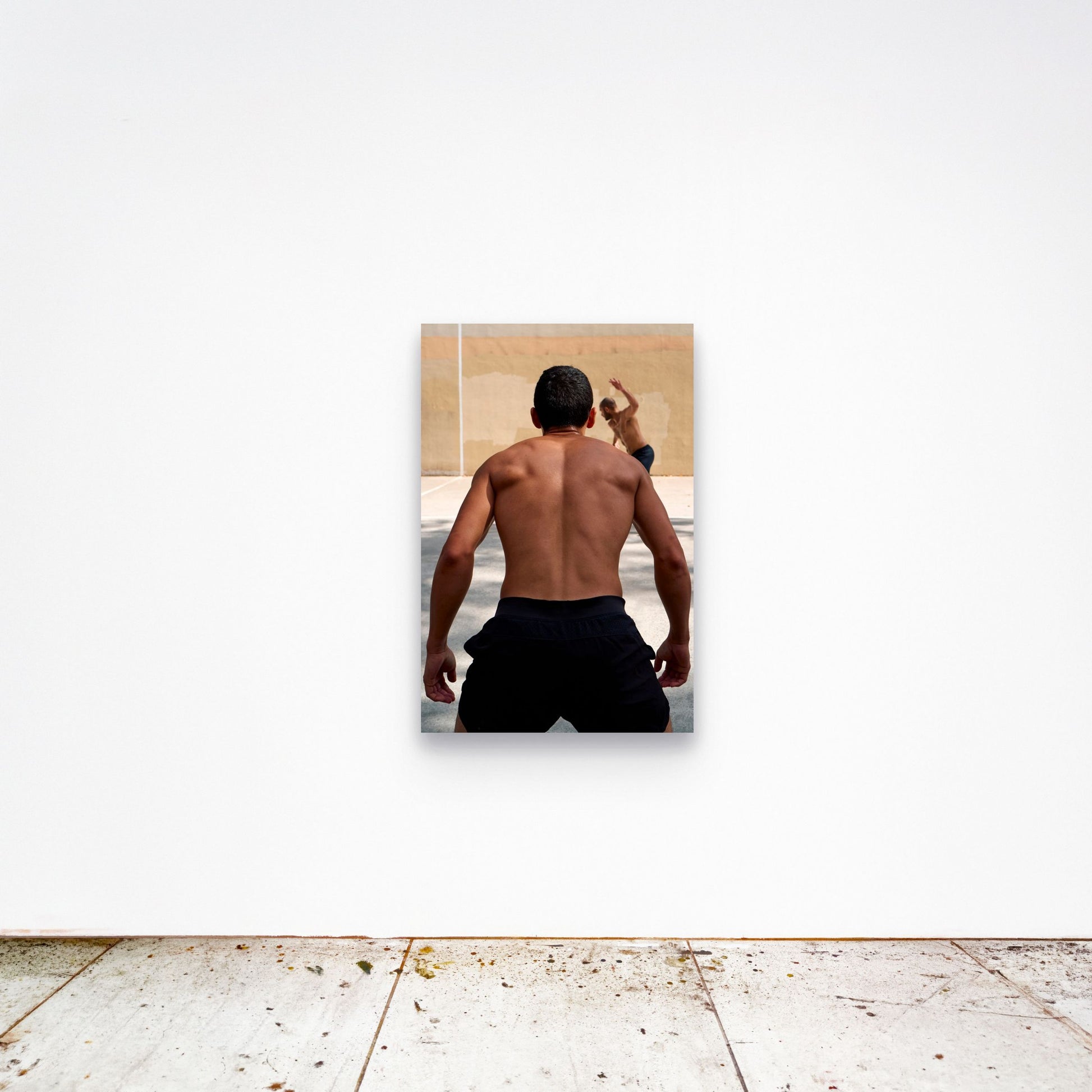 Chloe Albert's fine art print 'Monolith' shown unframed at 36 by 24 inches on a gallery wall, displaying the print at scale in a room setting.